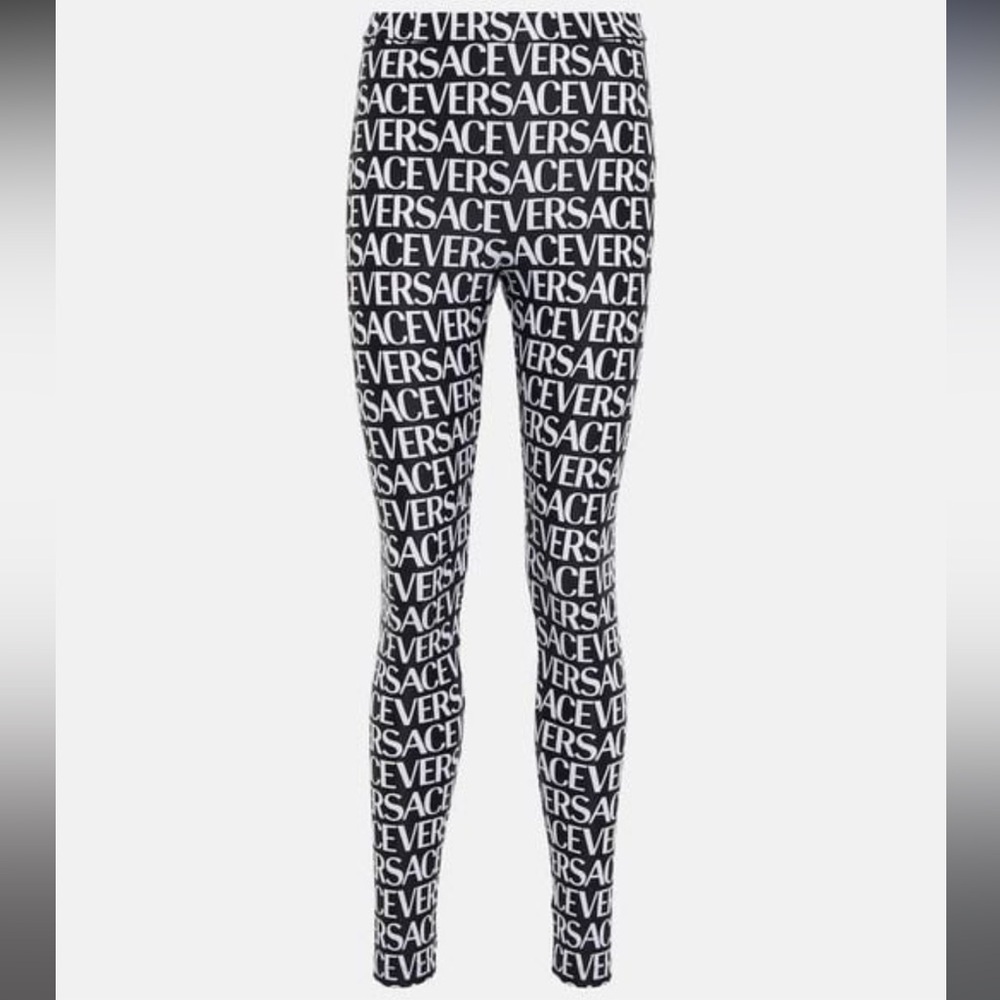 Versace logo leggings